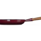 Cast Iron Signature Frying Pan with Wooden HandleGarnet image number 5